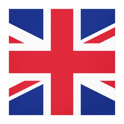 Union Jack ~ British Flag - Square Canvas Print | Zazzle