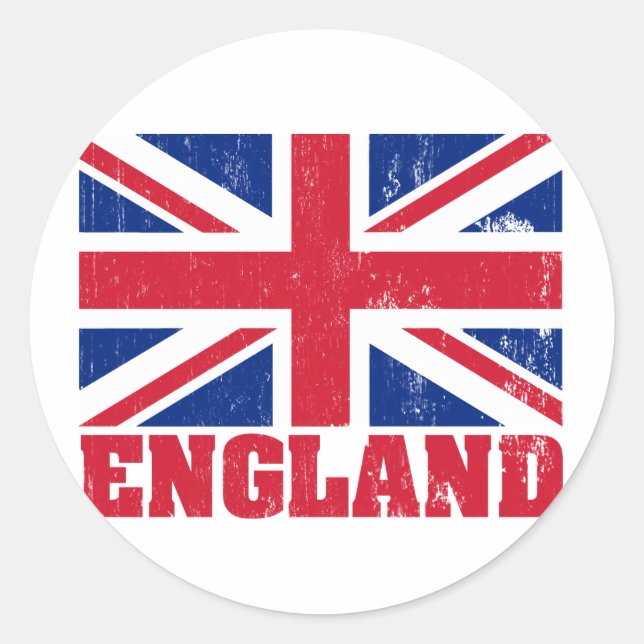 Union Jack British Flag Sticker (Front)