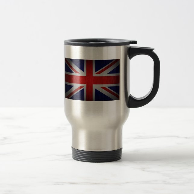 Union Jack British Flag Travel Mug (Right)