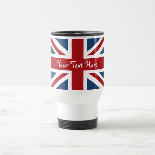 Union Jack British Flag Travel Mug