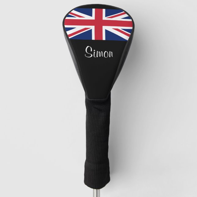 Union Jack British Flag UK Golf Head Cover (Front)