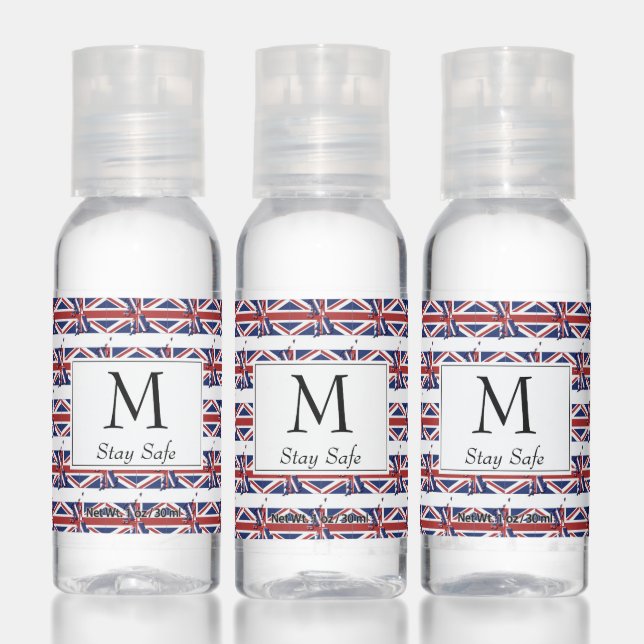 UNION JACK | British Flag | UK Map Outline Hand Sanitizer (Set)
