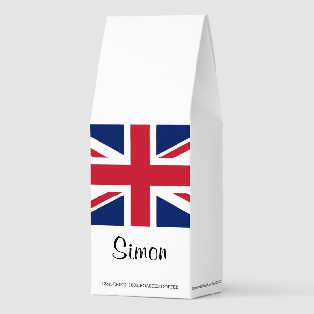 Union Jack British Flag UK (Name) 4Simon Roasted Coffee (Front)