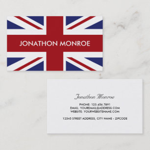 Union Jack, British Flag, United Kingdom Business Card
