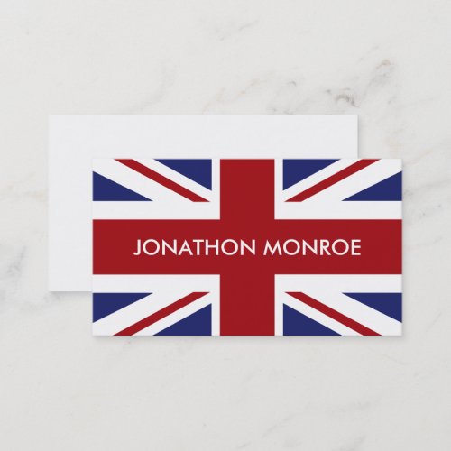 Union Jack British Flag United Kingdom Business Card