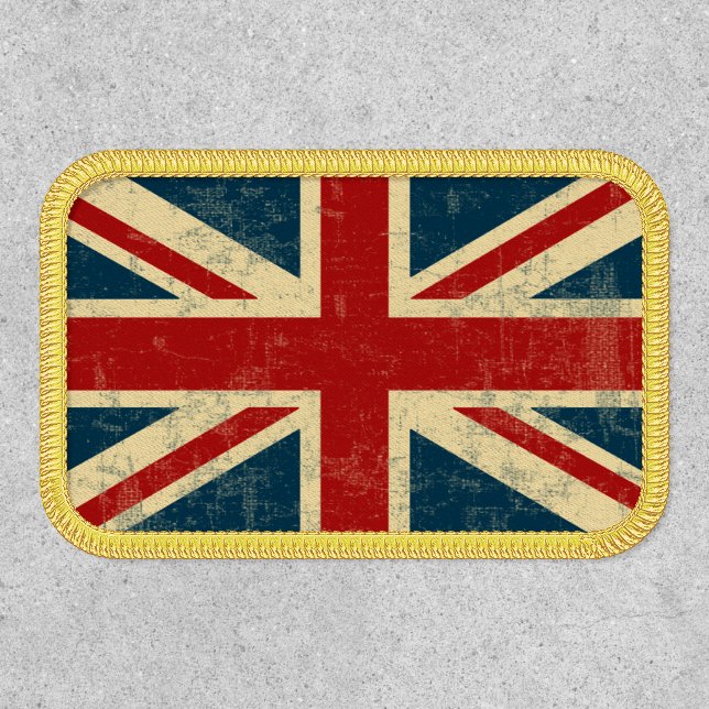 Union Jack British Flag United Kingdom Patch (Front)