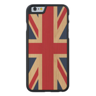 Union Jack British National Flag Carved® Maple iPhone 6 Case