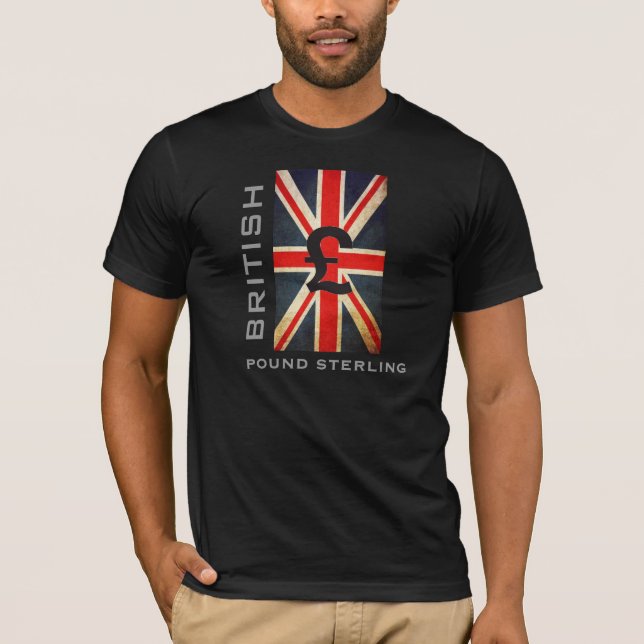 Union Jack British Pound Sterling T-Shirt (Front)