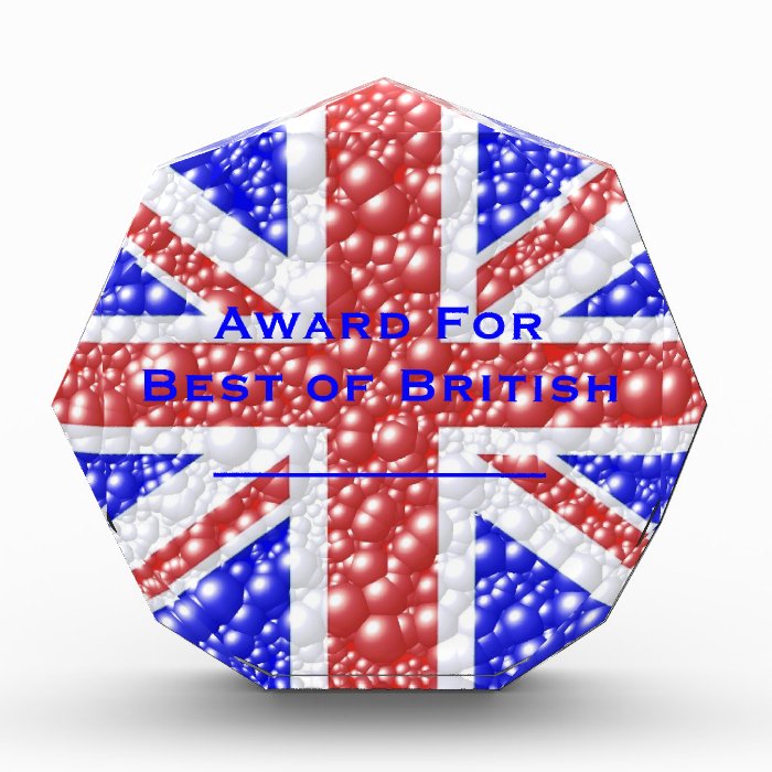 Union Jack Bubble Texture Award