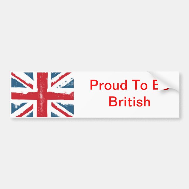 Union Jack Bumper Sticker (Front)