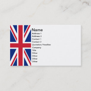 Union Jack Business Card