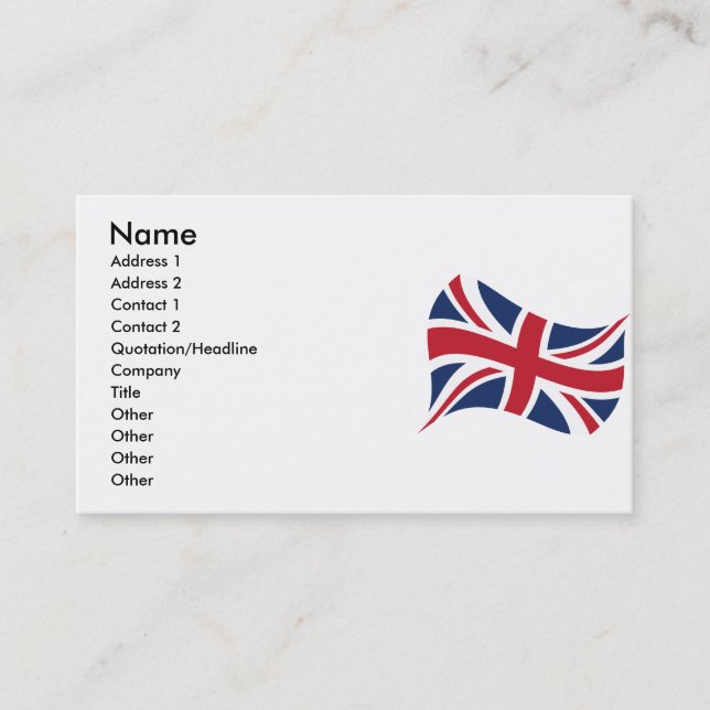 UNION_JACK BUSINESS CARD (Front)