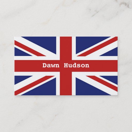 Customizable Union Jack Business Card Templates