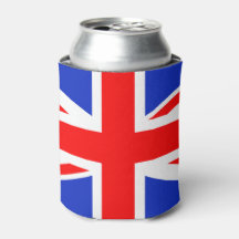 1 Pair Union Jack Britain UK Flag Beer Soda Holder Beverage Cooler Wedding Favor 