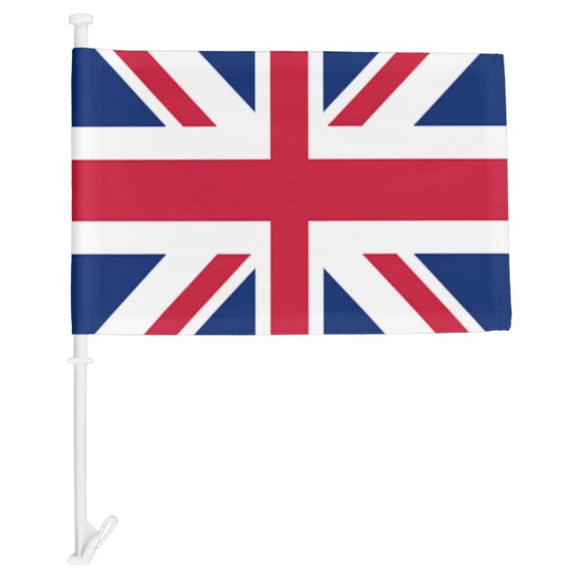 Union Jack Car Flag - England United Kingdom (Front)