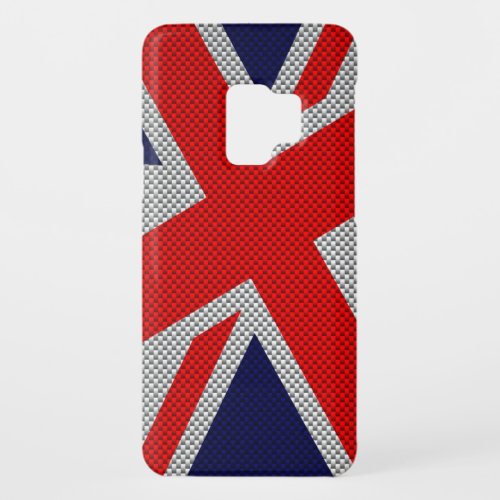 Union Jack Carbon Fiber Style Decor Case_Mate Samsung Galaxy S9 Case