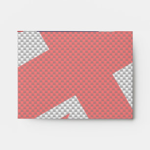 Union Jack Carbon Fiber Style Decor Envelope
