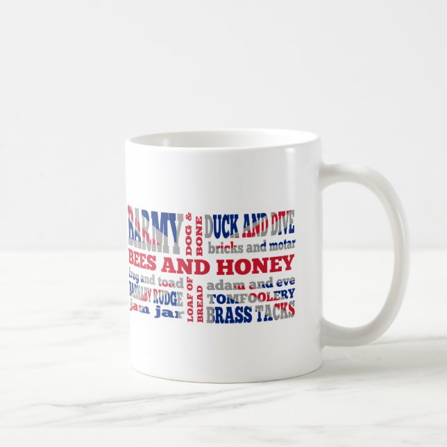 Union Jack, cockney rhyming slang Coffee Mug (Right)