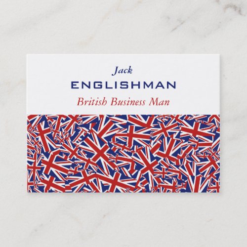 Union Jack Collage Business Card