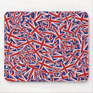 Union Jack Collage Mouse Pad