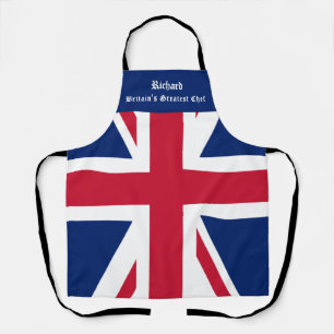 Union Jack Custom Name  Apron