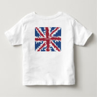 Union Jack Custom typography top ,UK Liquid Art