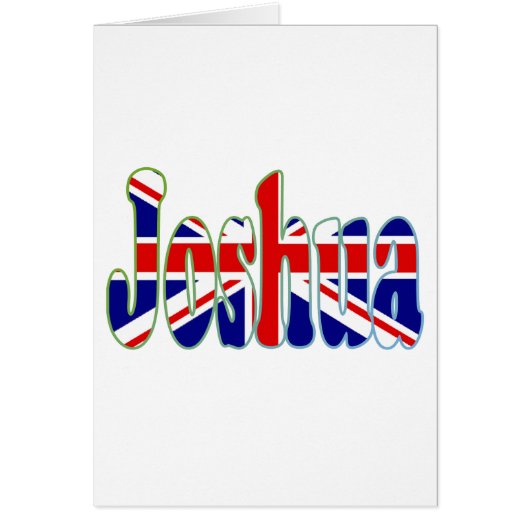 Union Jack cutout Joshua Cards (Front)