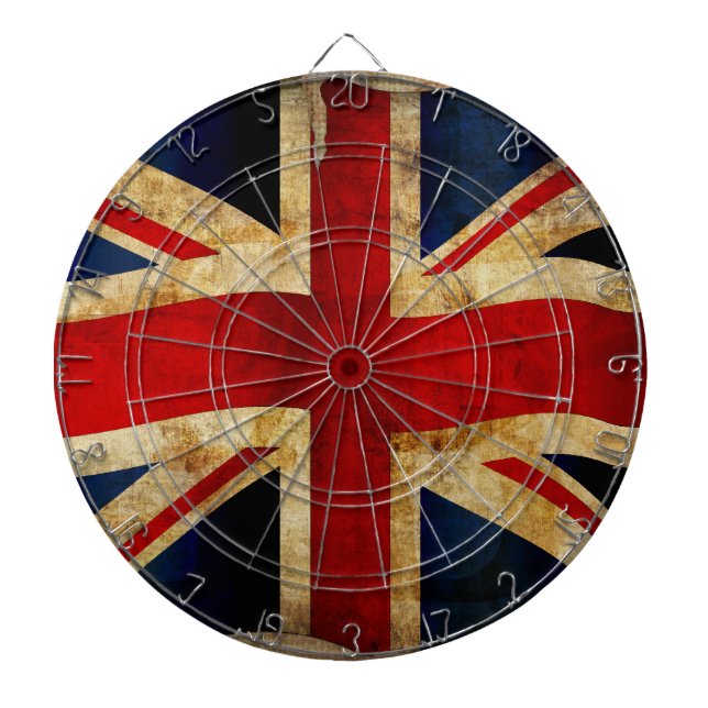 Union Jack Dartboard With Darts (Front)