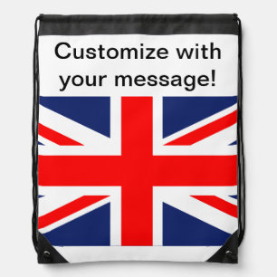 Union Jack Drawstring Bag