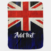 Union Jack flag Baby Blanket