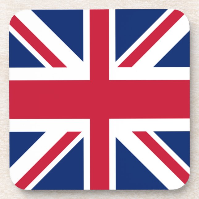 Union Jack Flag Beverage Coaster (Front)