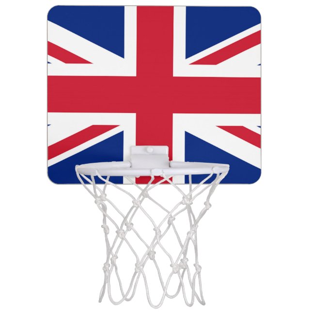 Union Jack Flag bgcnt Mini Basketball Hoop (Front)