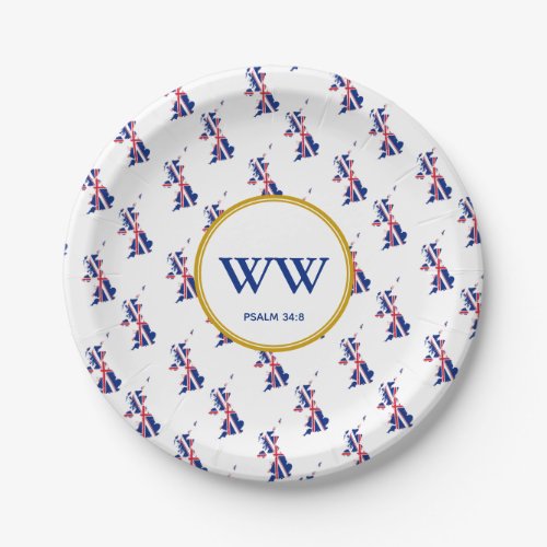UNION JACK FLAG Birthday Heritage Party Paper Plates
