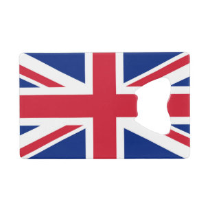 Union Jack Flag bocnt Credit Card Bottle Opener