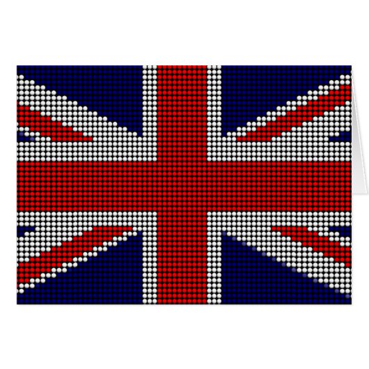 Union jack flag british flag cards (Front Horizontal)