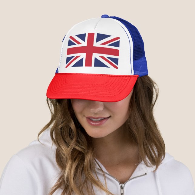 Union Jack Flag British Pride  Trucker Hat (In Situ)