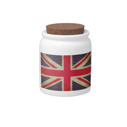 Union Jack Flag CandyCookie Jar