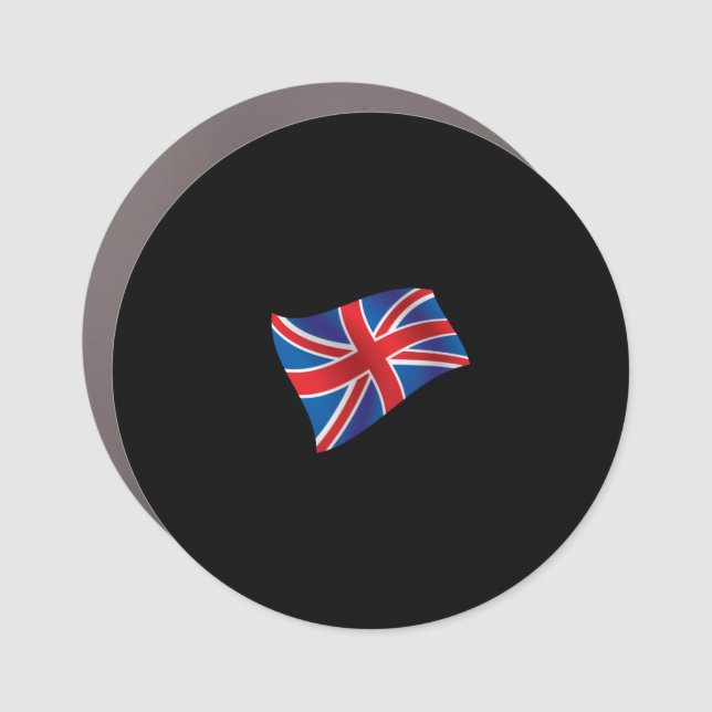 Union Jack Flag Car Magnet (Front)