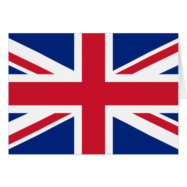 Union Jack Flag Cards (Front Horizontal)