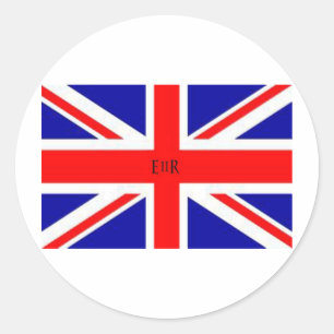 Union Jack Flag Classic Round Sticker