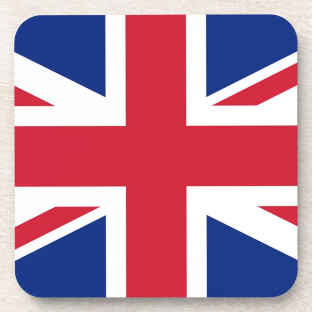 Union Jack Flag coastercnt Beverage Coaster (Front)