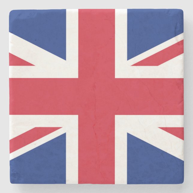 Union Jack Flag coastercnt Stone Coaster (Front)