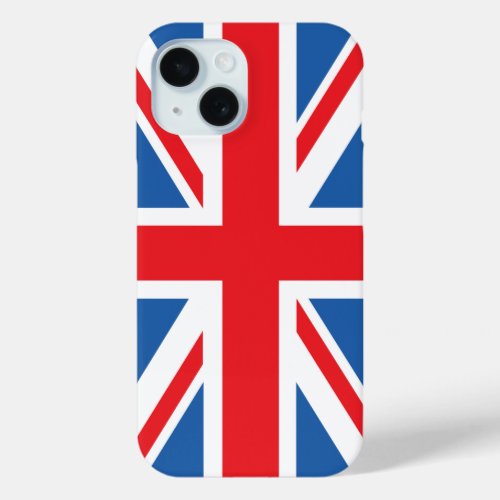 Union JackFlag Design iPhone 15 Case