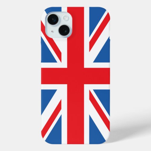 Union JackFlag Design iPhone 15 Plus Case