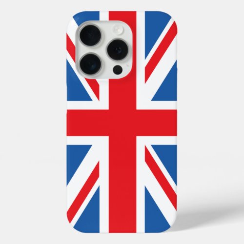 Union JackFlag Design iPhone 15 Pro Case