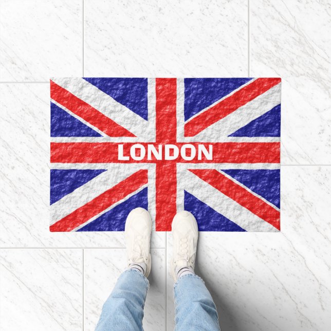 Union Jack Flag Design Doormat (Indoor)