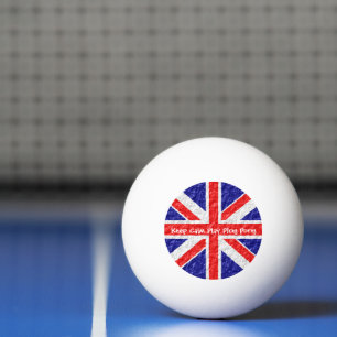 Union Jack Flag Design Ping-Pong Ball