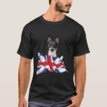 Union Jack Flag Dog Toy Fox Terrier T-Shirt