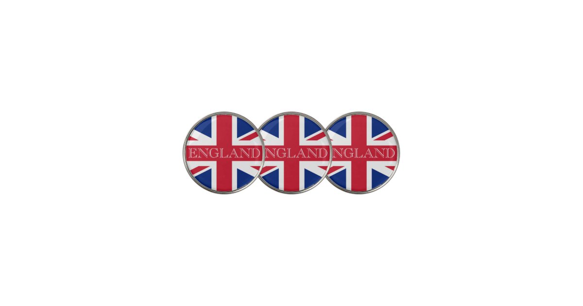 Union Jack Flag England bmcn Golf Ball Marker Zazzle