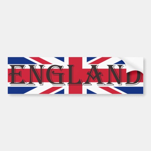 Union Jack Flag England bscn Bumper Sticker
